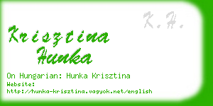 krisztina hunka business card